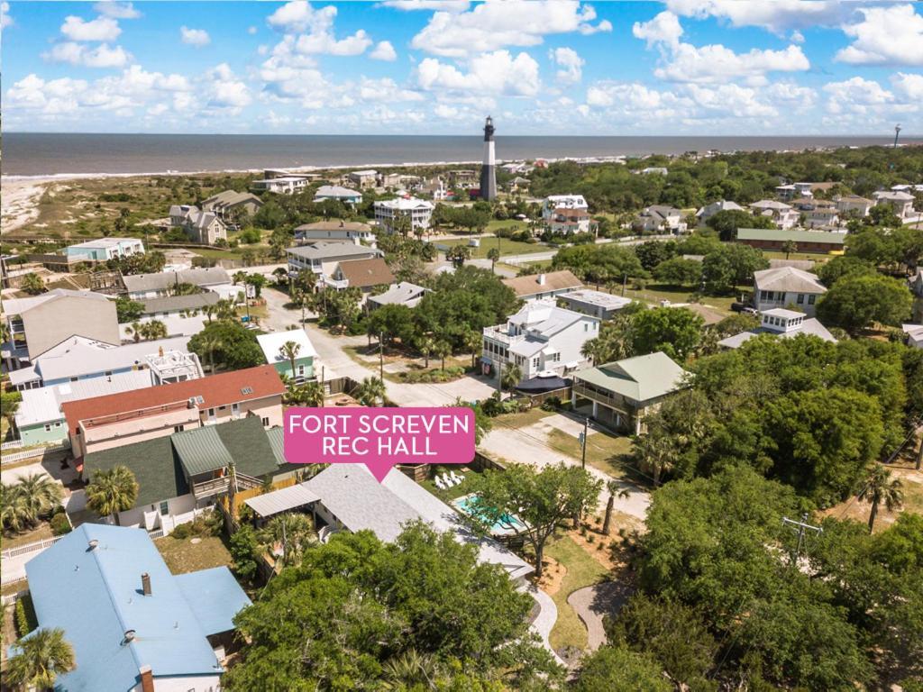 Fort Screven Rec Hall Villa Tybee Island Bagian luar foto